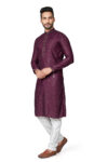Cotton Silk Work Kurta For men (1)